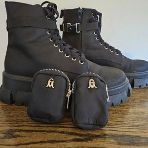 Steve Madden Tanker-P chunky lace-up boots
